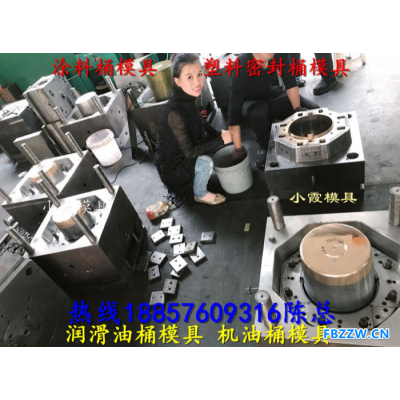 塑料模具加工6L润滑油桶注塑模具设计加工