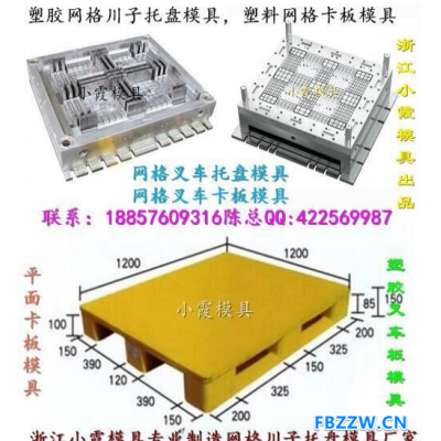 浙江小霞模具 出口注塑叉车九脚栈板模具 注塑叉车网格栈板模具 注塑叉车双面栈板模具 注塑叉车双层栈板模具台州模具厂电话